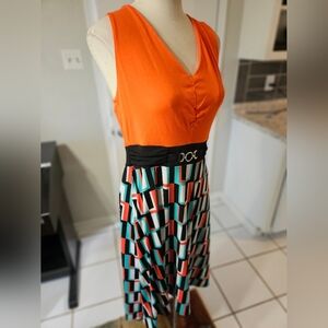 NWT! New Directions Boho Colorful Dress Medium